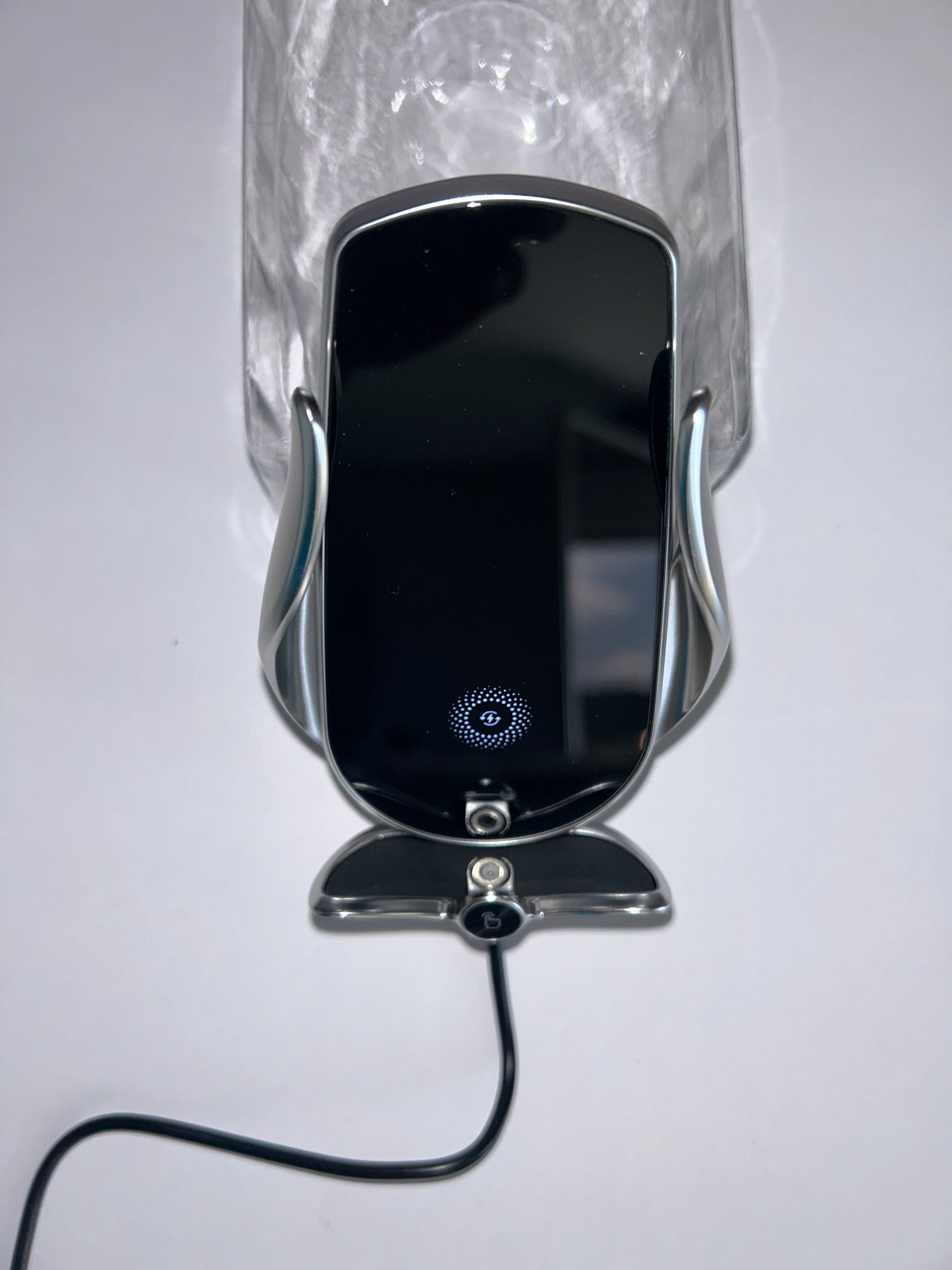 Support Téléphone Voiture avec Chargeur Sans Fil Rapide Qi