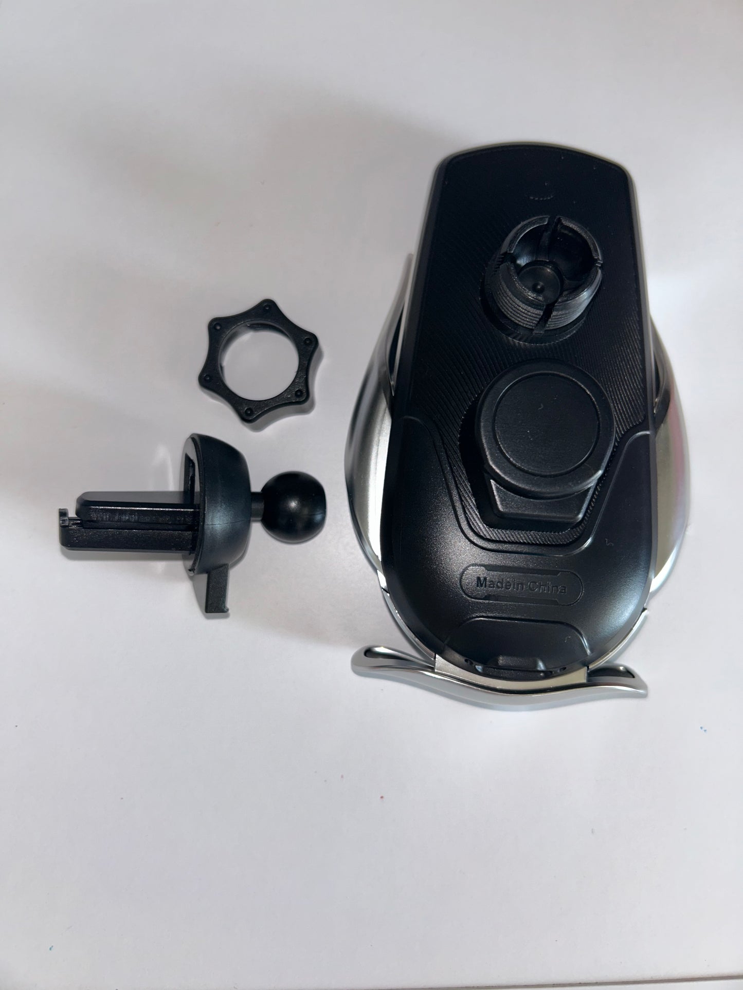 Support Téléphone Voiture avec Chargeur Sans Fil Rapide Qi
