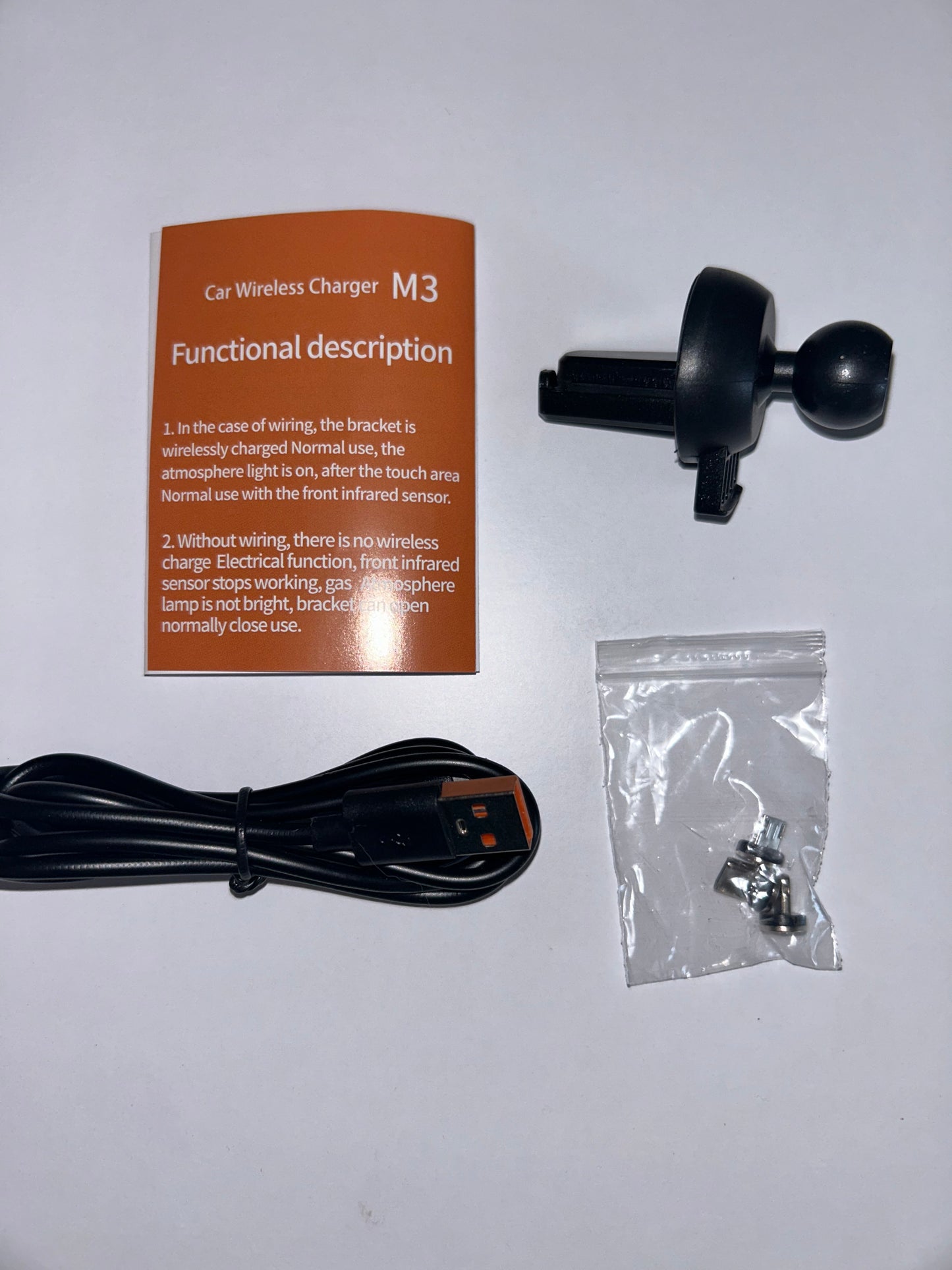 Support Téléphone Voiture avec Chargeur Sans Fil Rapide Qi